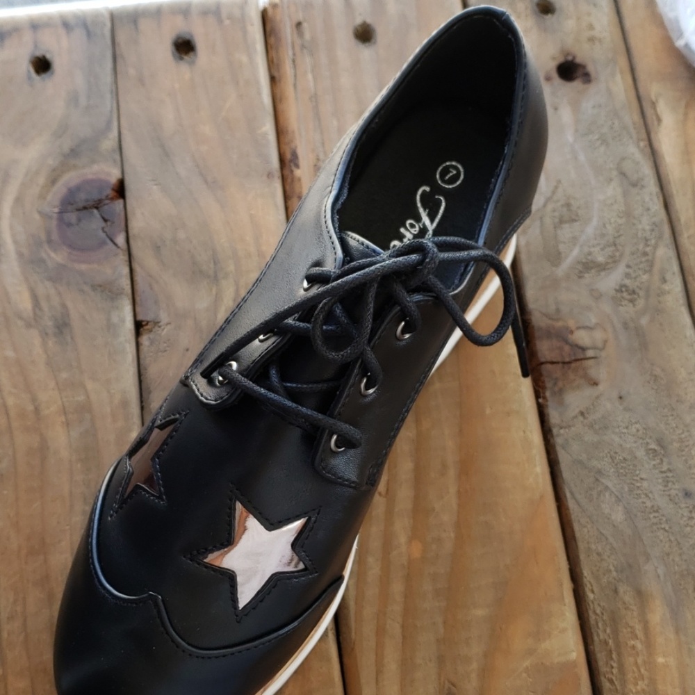 Creeper Shoes with stars platform sneaker - Picture 4 of 7